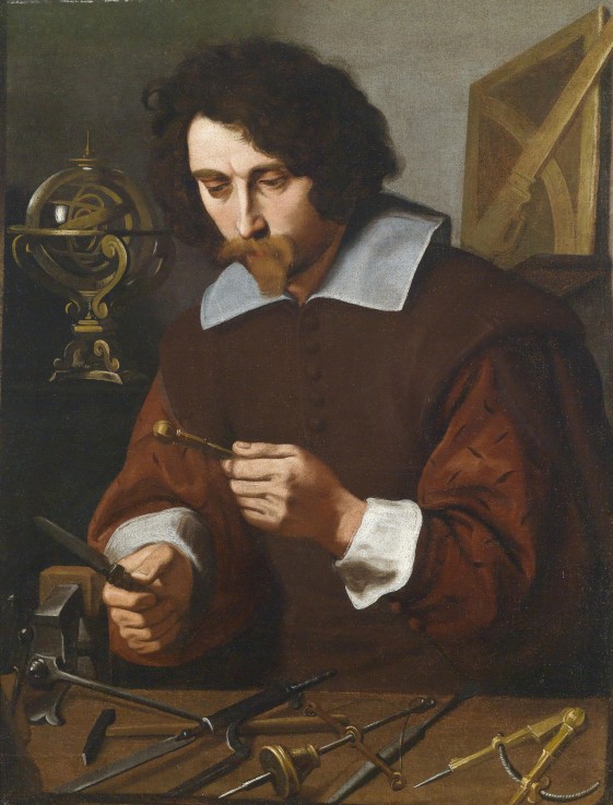 Ein Erfinder von mathematischen Instrumenten von Pietro Paolini