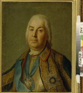 Porträt von Graf Pjotr Semjonowitsch Saltykow (1697–1772) 1760