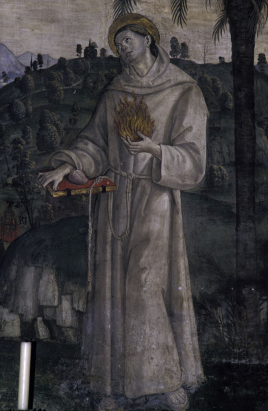 Pinturicchio / Anthony of Padua / Fresco von Pinturicchio