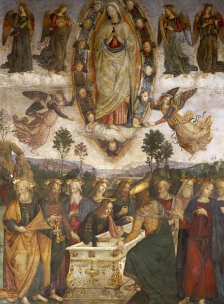 Pinturicchio / Ascension of Mary von Pinturicchio