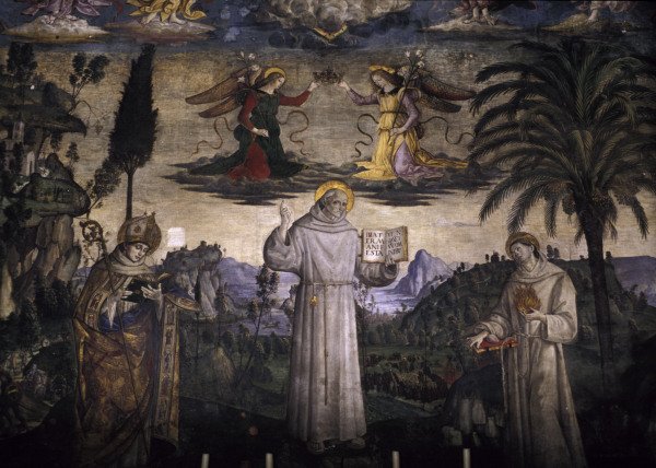 Pinturicchio / St. Bernard of Siena von Pinturicchio