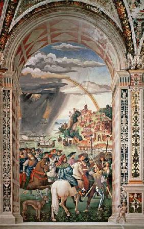 The Departure of Aeneas Silvius Piccolomini for Basel c.1503-8