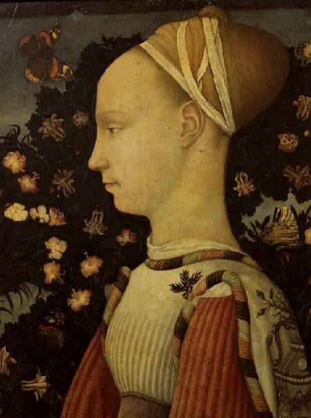 Portrait of Ginevra d'Este von Pisanello
