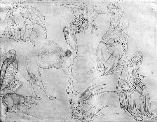 Sheet of studies, from the The Vallardi Album von Pisanello