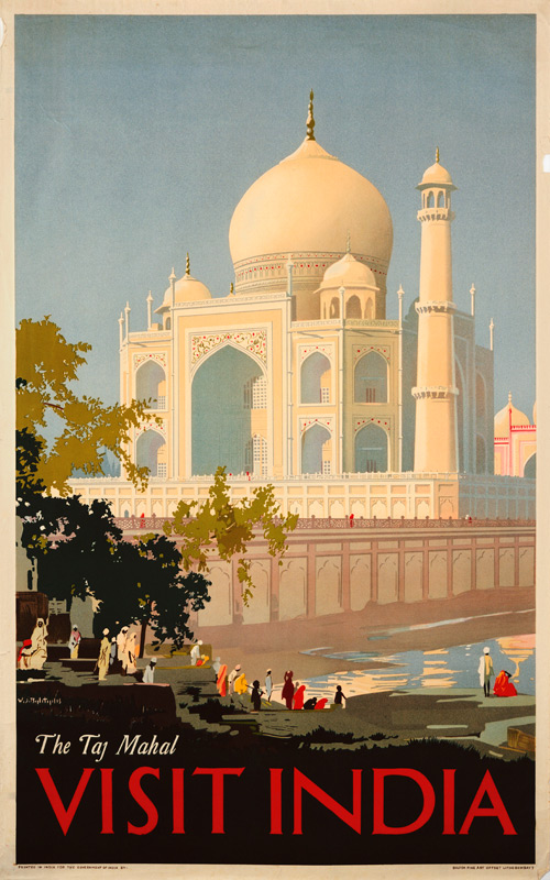 Visit India, The Taj Mahal von Plakatkunst