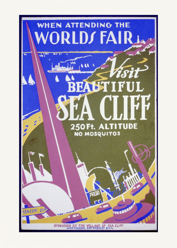 Wenn Sie die Weltausstellung besuchen,besuchen Sie die wunderschöne Meeresklippe von Plakatkunst