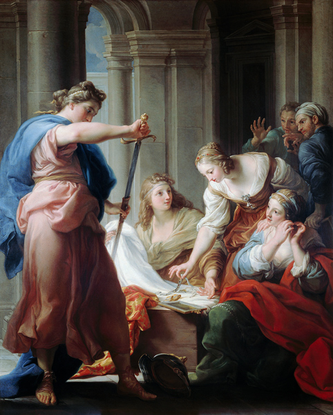 Achilles at the Court of King Lycomedes with his Daughters von Pompeo Girolamo Batoni