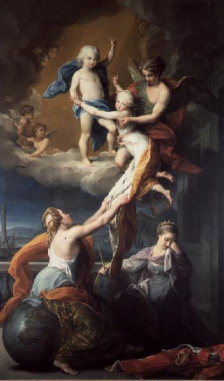 Allegory of the death of the children of Ferdinand IV (1751-1825) von Pompeo Girolamo Batoni