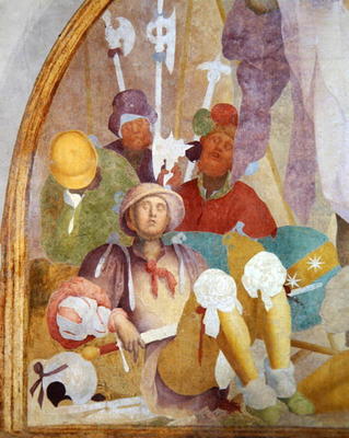 The Resurrection, lunette from the fresco cycle of the Passion, 1523-26 (fresco) (detail of 94726) von Jacopo Pontormo, Carucci da