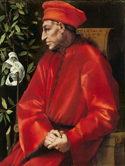 Bildnis von Cosimo de  Medici d.Ä. 1518/1519