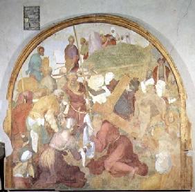 The Road to Calvary, lunette from the fresco cycle of the Passion 1523-6