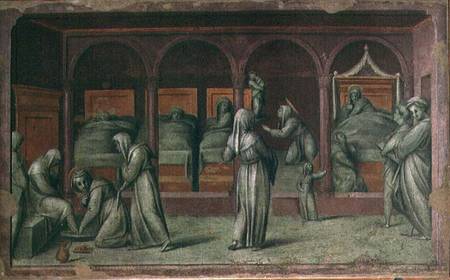 The Women's Ward in the Hospital of St. Matthew von Jacopo Pontormo, Carucci da