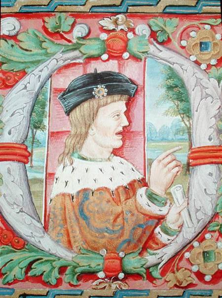 Manuel I (1469-1521) 'The Fortunate', King of Portugal, from 'Lettura Nova' by Alem Duoro von Portuguese School
