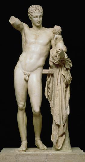 Statue of Hermes and the Infant Dionysus c.330