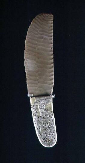 Knife carved with battle scenes, from Gebel el Arak c.3500-310