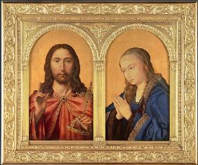 Diptychon: Christus und Madonna