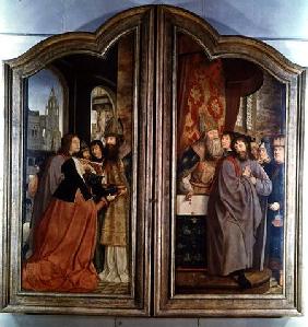 The Holy Kinship, or the Altarpiece of St. Anne, detail of the right panel depicting the Death of St 1509