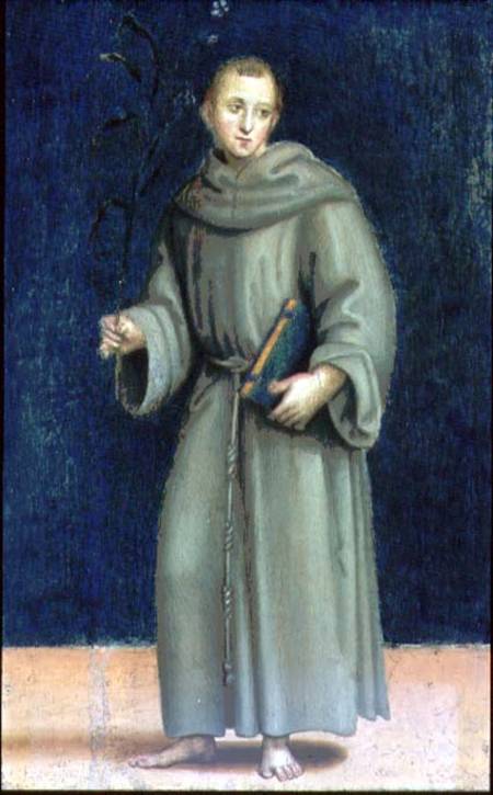 St. Anthony of Padua from the Colonna Altarpiece von Raffael - Raffaello Santi