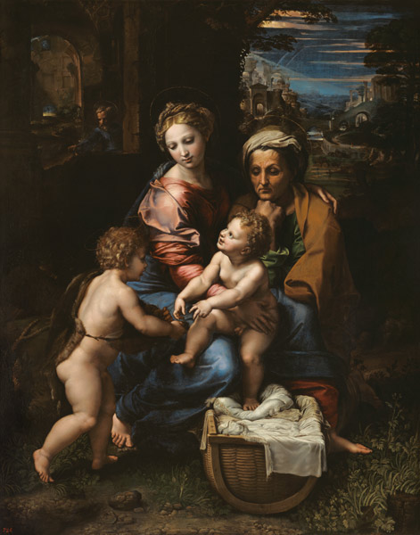 Die heilige Familie (La Perla)
 von Raffael - Raffaello Santi