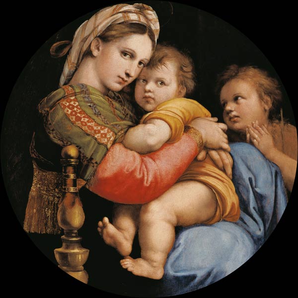 After Raphael / Madonna della Sedia von Raffael - Raffaello Santi