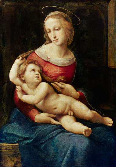 Madonna mit Kind (Madonna Bridgewater) von Raffael - Raffaello Santi