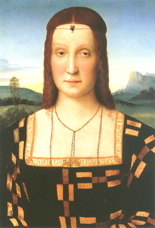 Porträt der Elisabetta Gonzaga von Raffael - Raffaello Santi