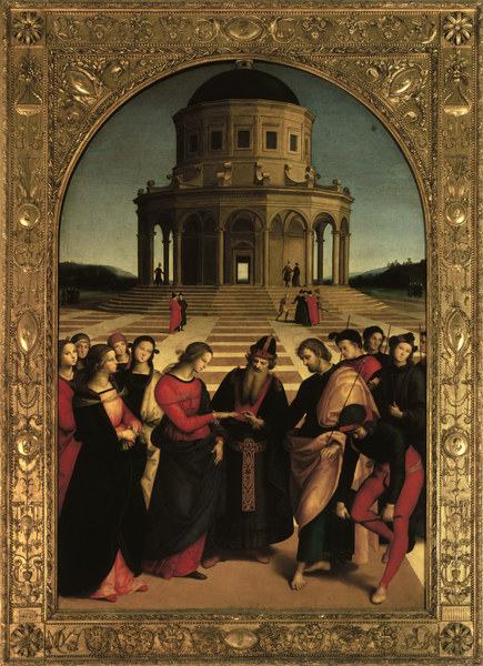 Raphael / Marriage of Mary / 1504 von Raffael - Raffaello Santi
