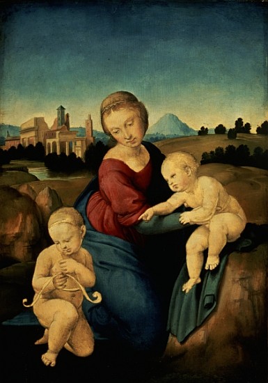 The Esterhazy Madonna, c.1507-08 (tempera & oil on poplar panel) von Raffael - Raffaello Santi