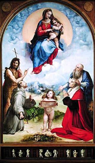 The Foligno Madonna, c.1511-12 von Raffael - Raffaello Santi