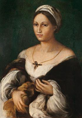 Bildnis einer jungen Frau (Donna Velata) Um 1518/20
