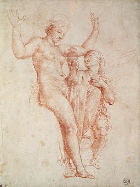 Psyche bringt Venus die Buechse der Prosperpina 1516