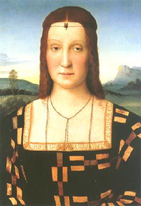 Porträt der Elisabetta Gonzaga um 1502