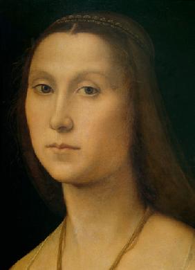 Porträt einer Frau (La Muta), Ausschnitt 1507