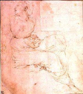 Study of Erato, for 'The Parnassus' 1510-11  &