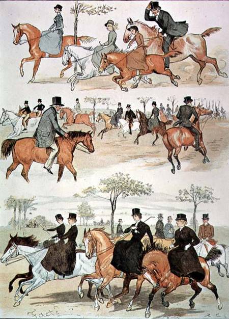 Riding Side-saddle von Randolph Caldecott