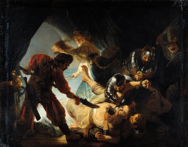 Die Blendung Samsons (oder: Der Triumph der Dalila) von Rembrandt van Rijn