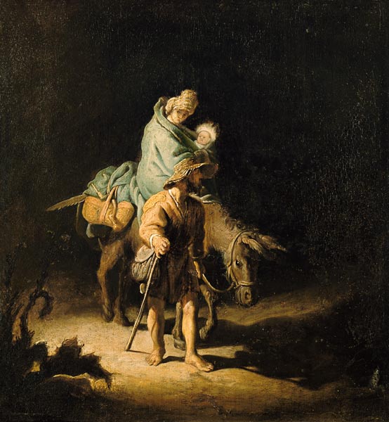 Flucht nach Ägypten von Rembrandt van Rijn