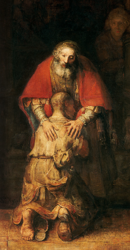 Rückkehr des verlorenen Sohnes (Ausschnitt) von Rembrandt van Rijn
