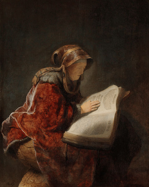Die Prophetin Hanna von Rembrandt van Rijn