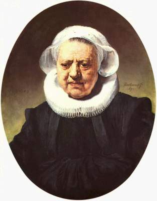 Bildnis einer 83jährigen Frau von Rembrandt van Rijn