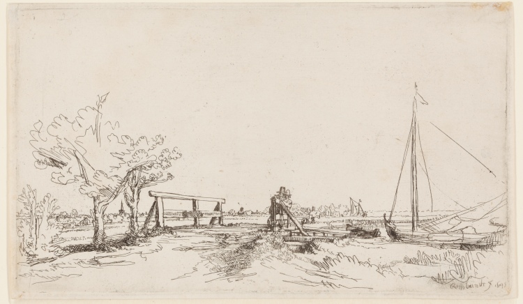 Die Brücke des Jan Six von Rembrandt van Rijn