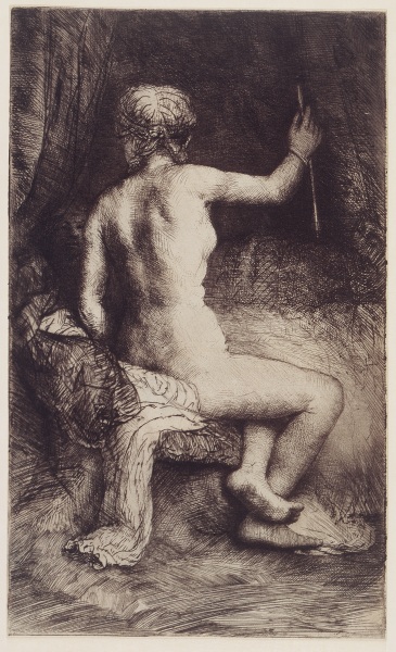 Die Frau mit dem Pfeil von Rembrandt van Rijn