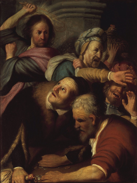 Jesus and the Money-changers / Rembrandt von Rembrandt van Rijn