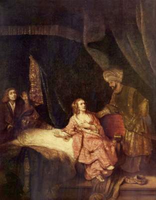 Josef und Potiphar von Rembrandt van Rijn