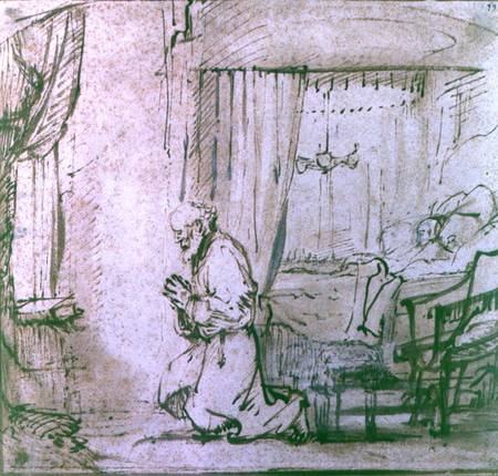 St. Peter's Prayer before the Raising of Tabitha von Rembrandt van Rijn