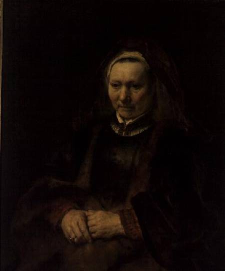 Portrait of an Elderly Woman von Rembrandt van Rijn