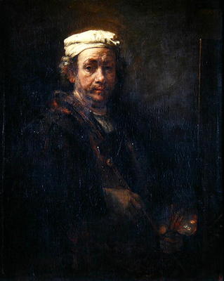 Portrait of the Artist at his Easel, 1660 (oil on canvas) von Rembrandt van Rijn