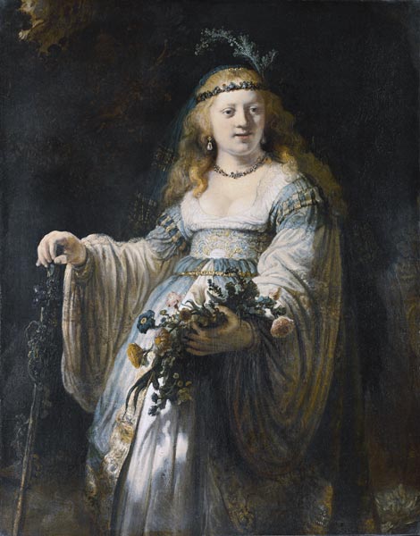 Saskia van Uylenburgh als Flora von Rembrandt van Rijn