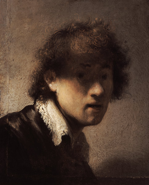 Selbstbildnis in jungen Jahren von Rembrandt van Rijn