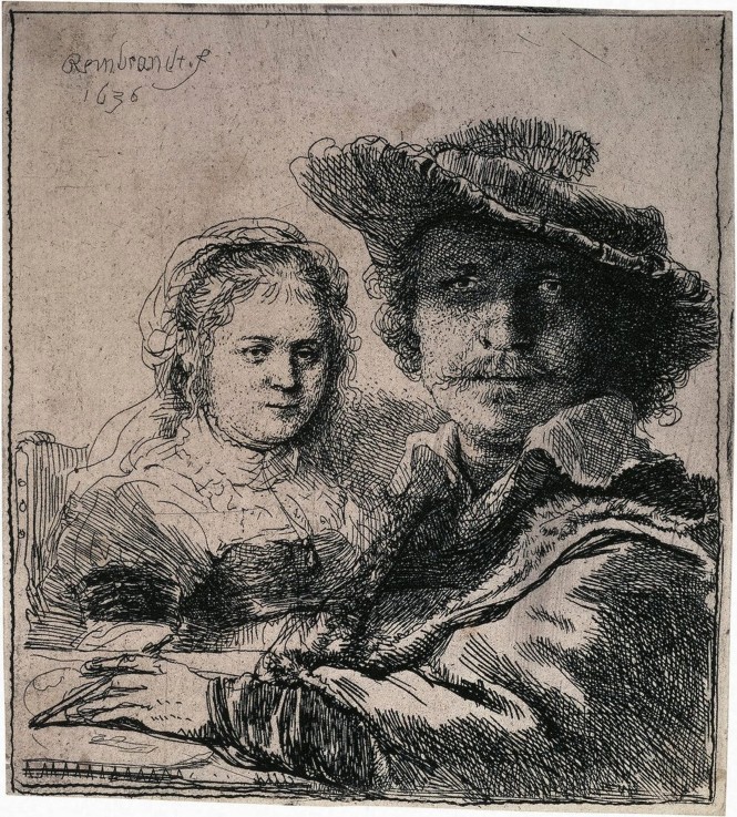 Selbstbildnis mit Saskia von Rembrandt van Rijn
